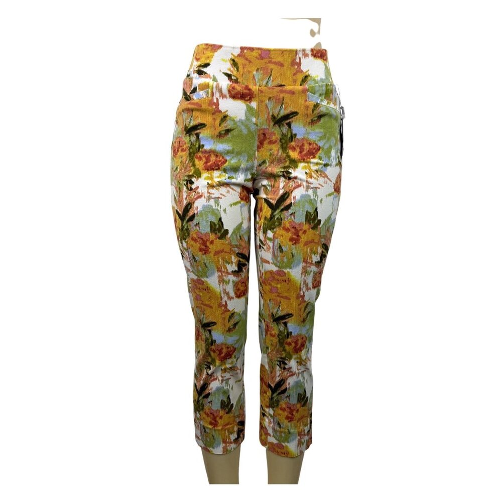 Soft Surroundings Women's Multi-Color Straight Leg Crop Pants Size S - New